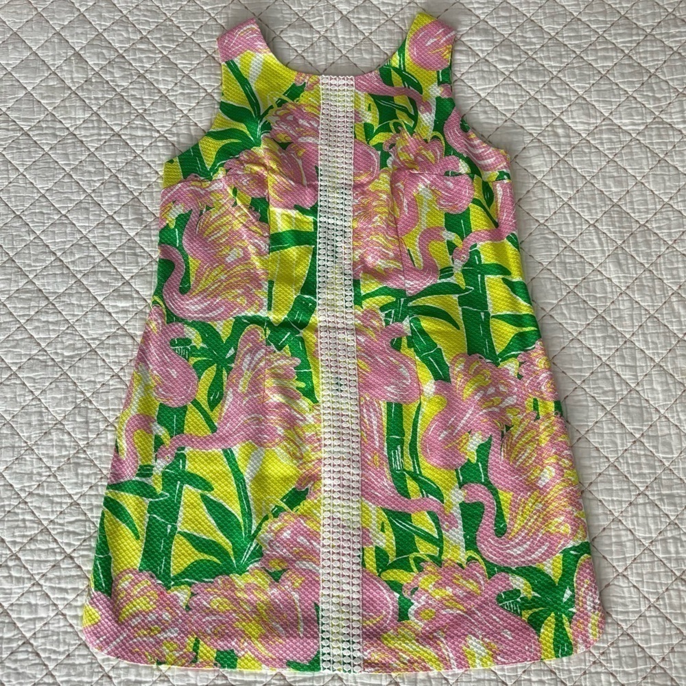 Lilly Pulitzer for Target Pink, Yellow & Green Floral Shift Dress